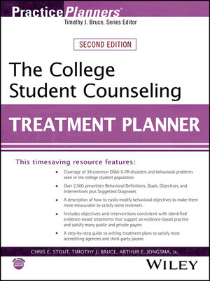 cover image of The College Student Counseling Treatment Planner